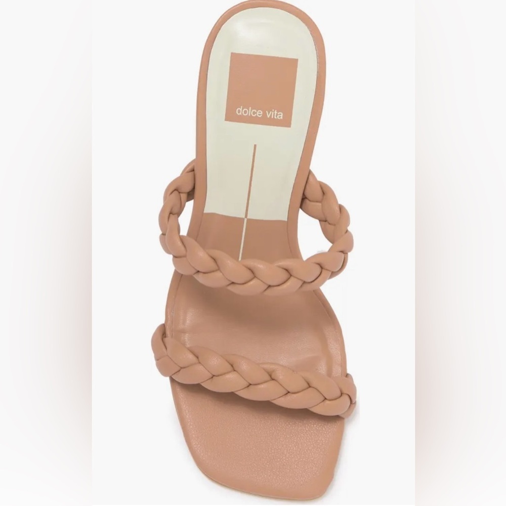 NWB Dolce Vita Nairi Braided Strappy Sandal Cafe Stella - Picture 5 of 8